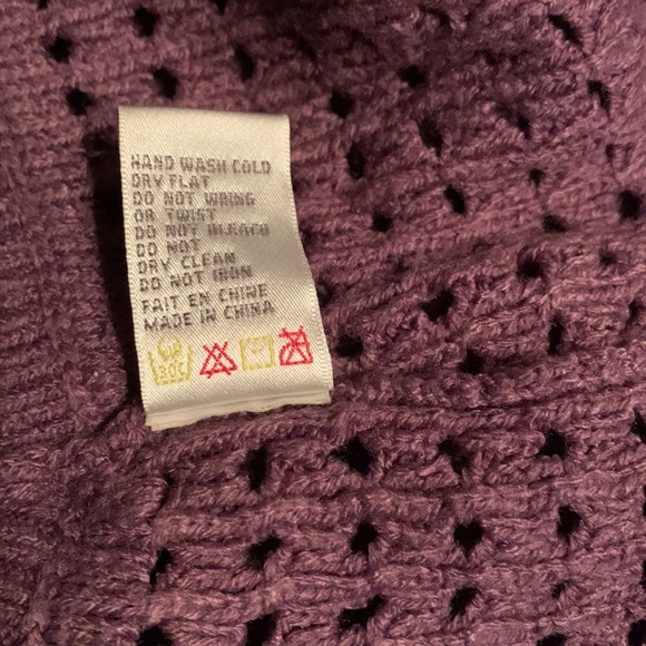 Purple cowl neck sweater no size - Picture 10 of 15